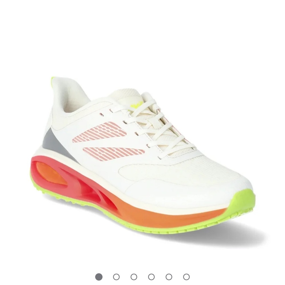 Avia Cream and Red Sneakers Lightweight Breathable Design
